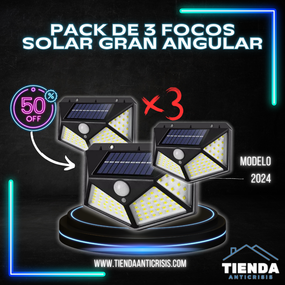 FOCO SOLAR LED GRAN ANGULAR