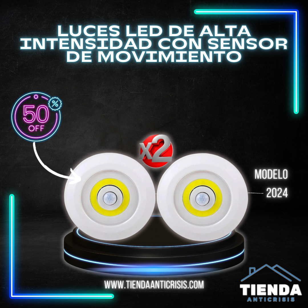 LUZ LED DE ALTA INTENSIDAD CON SENSOR