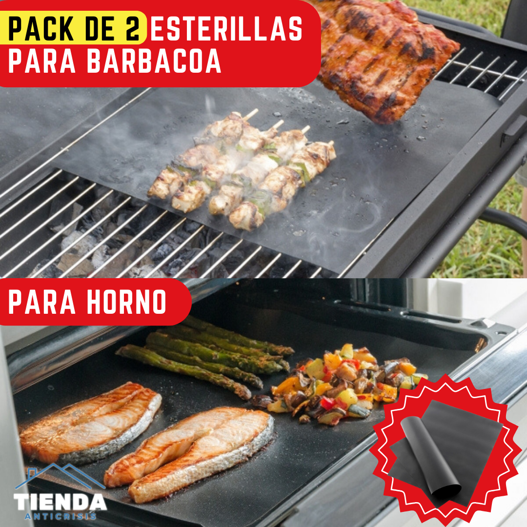 PACK 2 ESTERILLAS PARA BBQ Y HORNOS