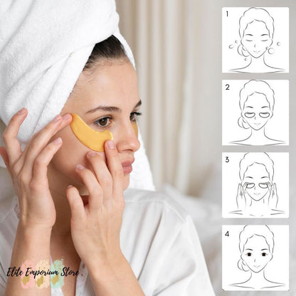 AquaGlow™ Gold Eye Mask - Despierta con una mirada fresca y rejuvenecida cada mañana