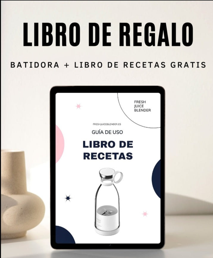 Batidora Portátil - FreshJuice™ + Ebook 25 Recetas Saludables de Regalo🎁