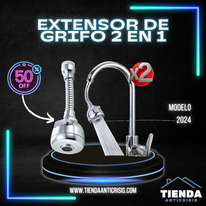 PACK 2 EXTENSORES DE GRIFO 2 EN 1