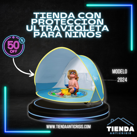 TIENDA CON PROTECCIÓN ULTRAVIOLETA PARA NIÑOS