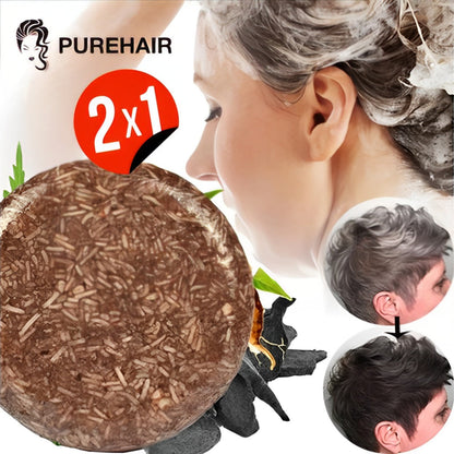 1+1 GRATIS / PUREHAIR™ - CHAMPÚ EN BARRA OSCURECEDOR DE PELO