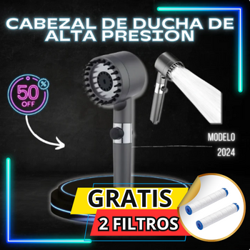 Pressure PRO™- Cabezal de ducha 5 en 1 alta presión