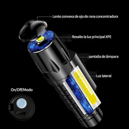 Linterna led recargable - LuminaPro™