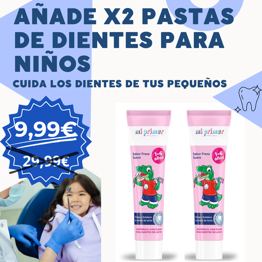 x2 Pastas de dientes para niños