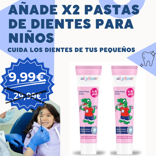 x2 Pastas de dientes para niños