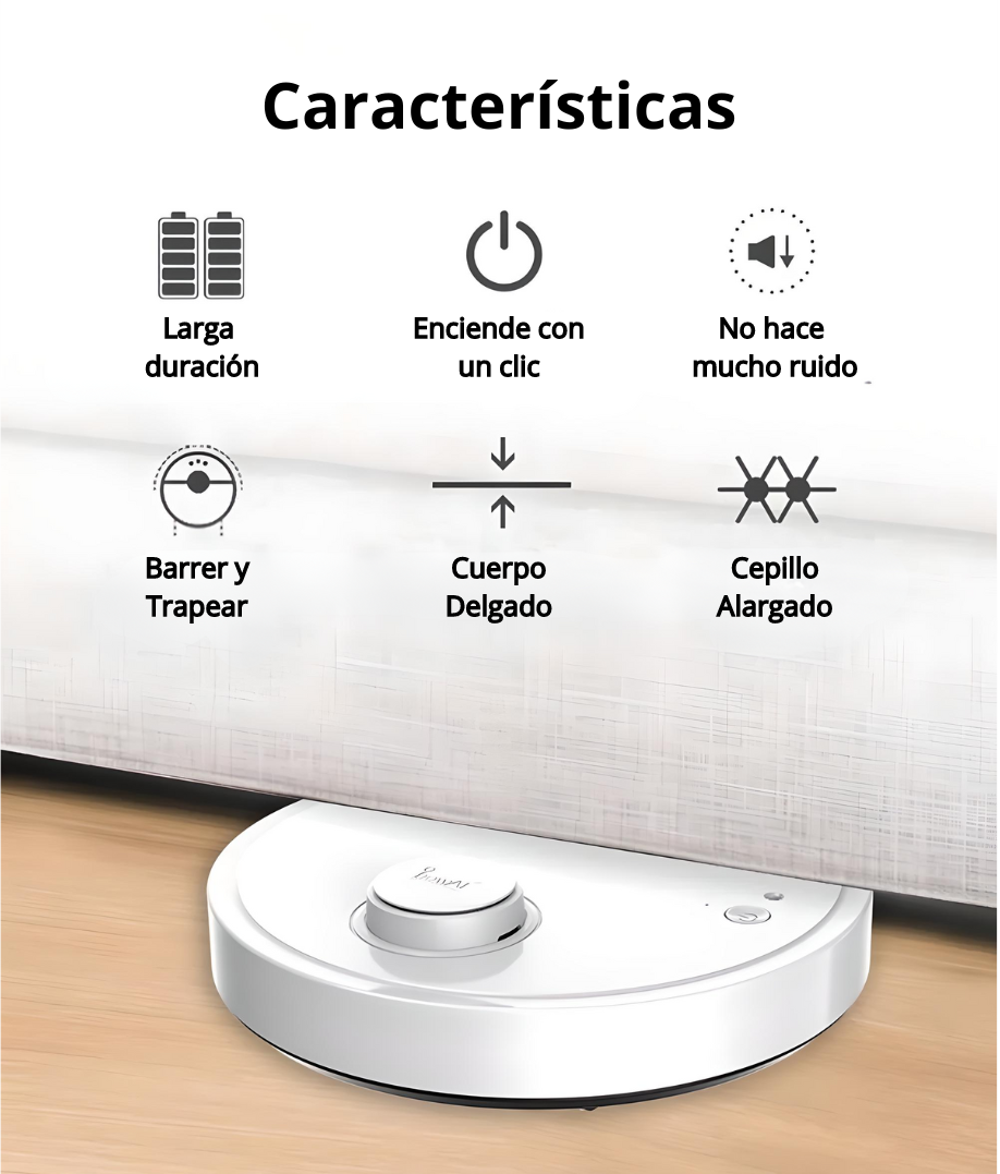 Robot aspirador inteligente 6 en 1 AutoClean™