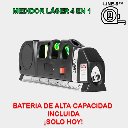 Line-9™ - Medidor Láser 4 en 1