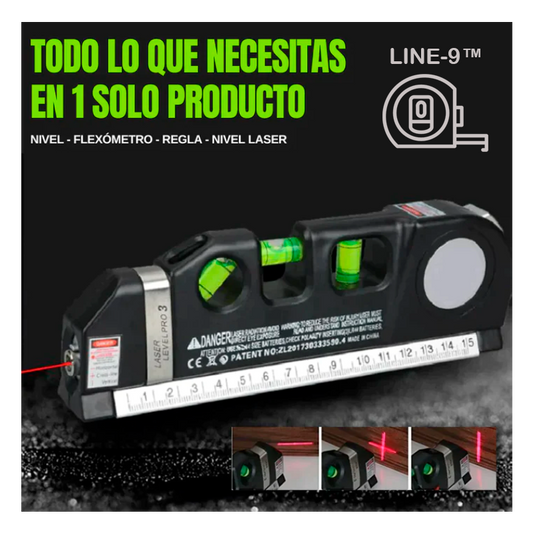 Line-9™ - Medidor Láser 4 en 1