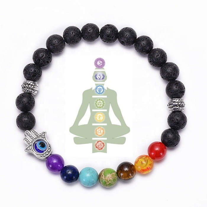 PULSERA 7 CHAKRAS PARA BUENAS ENERGÍAS (OFERTA 1 +1 GRATIS)