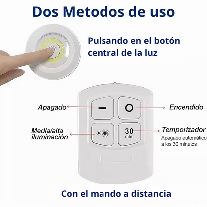 Set de 3 Luces LED + Mando a distancia ¡Gratis!