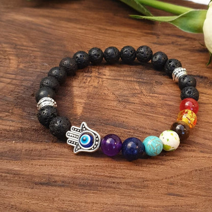 PULSERA 7 CHAKRAS PARA BUENAS ENERGÍAS (OFERTA 1 +1 GRATIS)