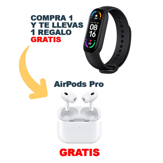 Smartband™ reloj inteligente con Medidor de Pulsaciones (+AirPods de REGALO)