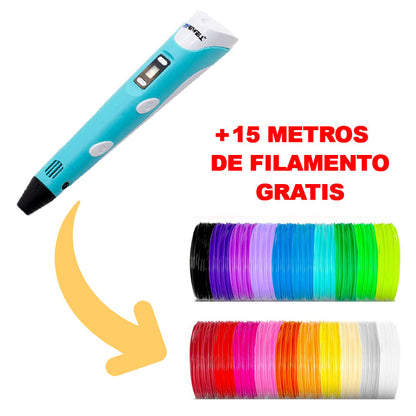 (OFERTA FLASH) Bolígrafo 3D para crear objetos - MagicPen®